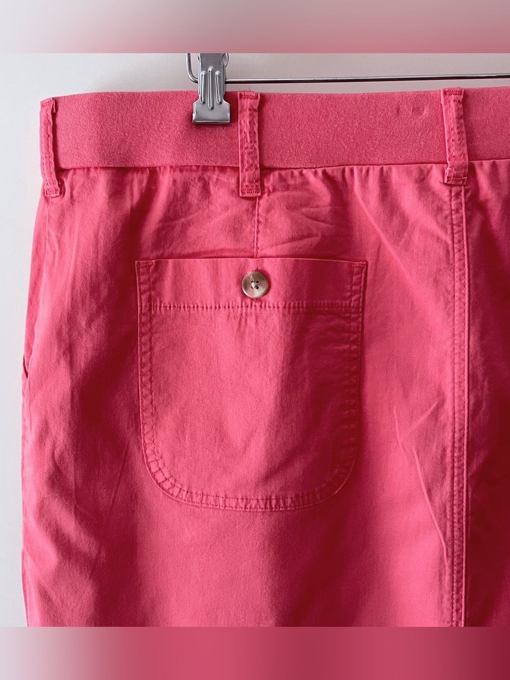 Lee Women's Pink Mid-Rise Comfort Waistband Cotton Skort w/ Pockets Size 22 - Picture 7 of 15
